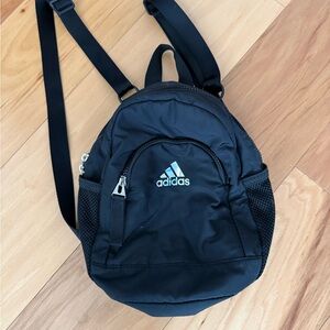 adidas Black Mini Daypack with Mesh Side Pockets